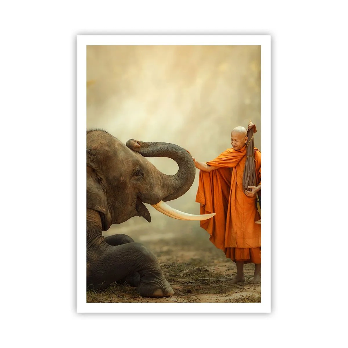 Affiche - Poster - Rencontre en voyageant - 70x100 cm