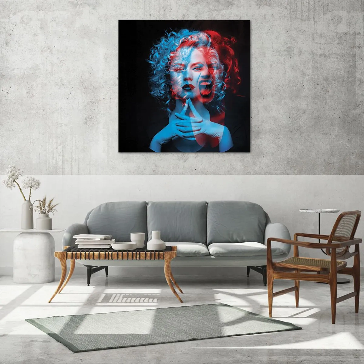 Impression sur verre - Image sur verre - Alter ego - 60x60 cm