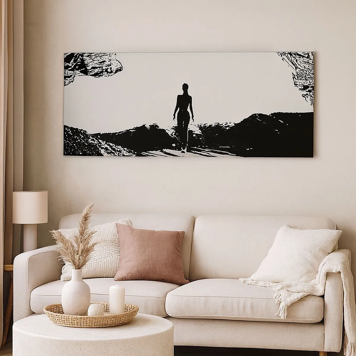 Impression sur toile - Image sur toile - Nouveau look - 100x40 cm