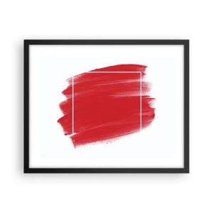 Affiche dans un cadre noir - Poster - En dehors du cadre - 50x40 cm