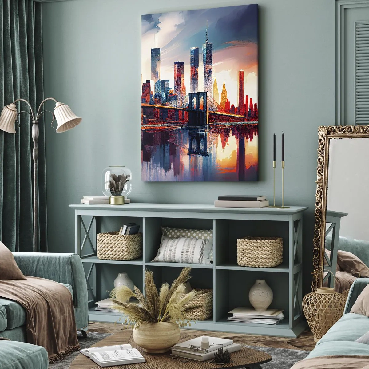 Impression sur toile - Image sur toile - New York onirique - 45x80 cm