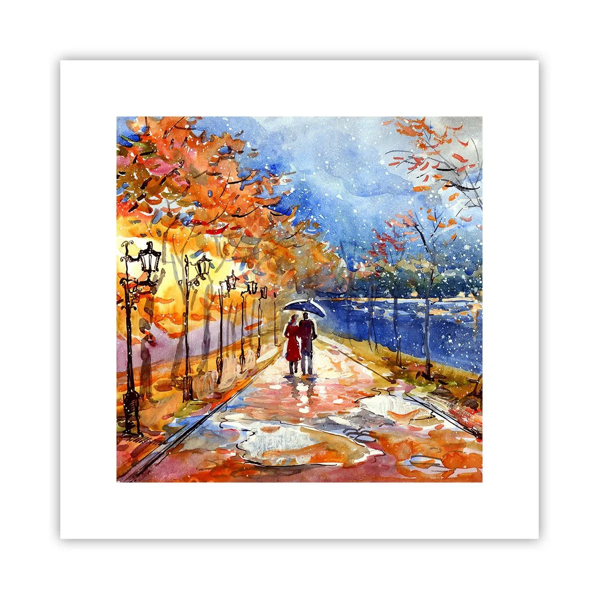 Affiche - Poster - Ensemble jusqu'au bout du temps - 30x30 cm