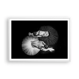 Affiche dans un cadre blanc - Poster - Jin et jang – équilibre idéal - 100x70 cm