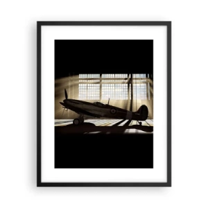 Affiche dans un cadre noir - Poster - Le repos du guerrier - 40x50 cm