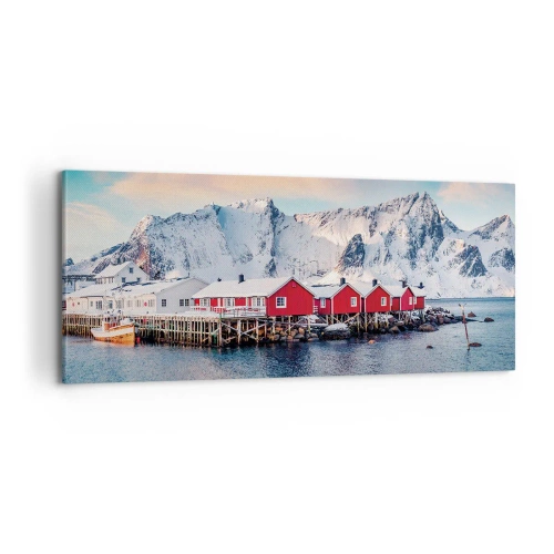 Impression sur toile - Image sur toile - Retraite dans le nord - 100x40 cm