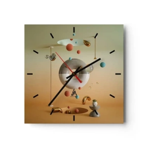 Horloge murale - Pendule murale - Tout peut arriver - 40x40 cm