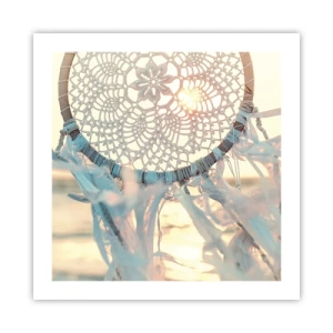 Affiche - Poster - Totem en dentelle - 50x50 cm