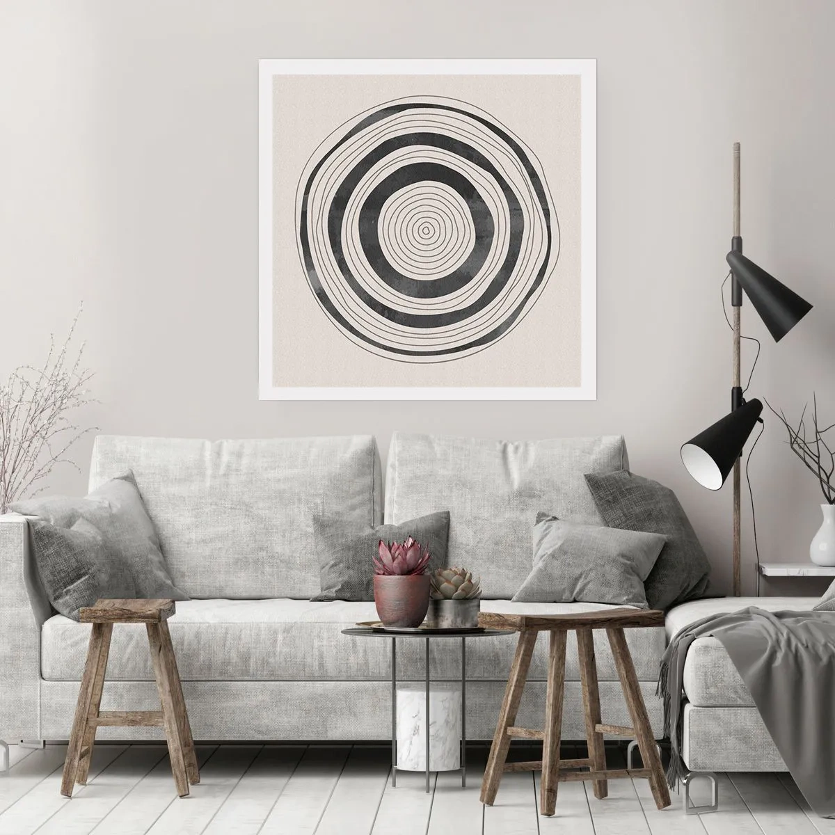 Affiche - Poster - Ce qui est important c'est ce qu'il y a entre les deux - 50x50 cm