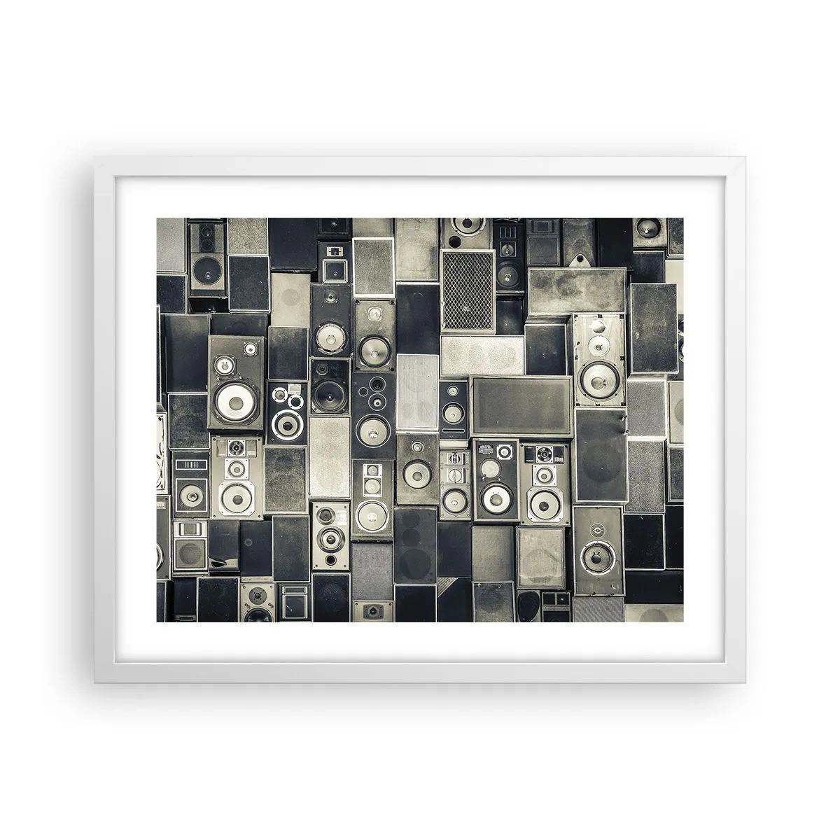 Affiche dans un cadre blanc - Poster - Tout va bien - 50x40 cm