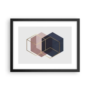 Affiche dans un cadre noir - Poster - Le pouvoir de la simplicité - 40x30 cm