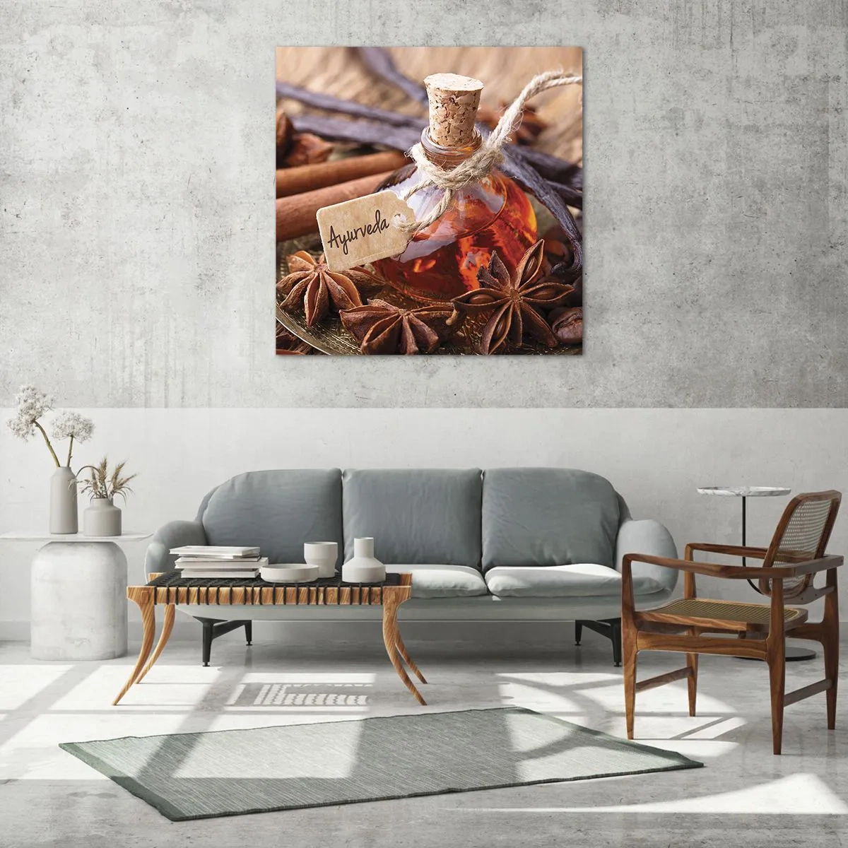 Impression sur verre - Image sur verre - Vers l'unité du corps et de l'esprit - 70x70 cm