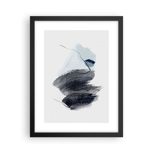 Affiche dans un cadre noir - Poster - Intensité et mouvement - 30x40 cm