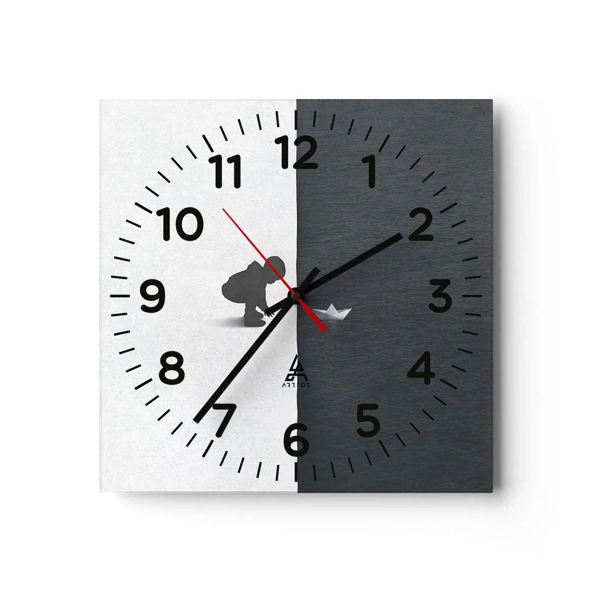 Horloge murale - Pendule murale - Grande expédition - 40x40 cm