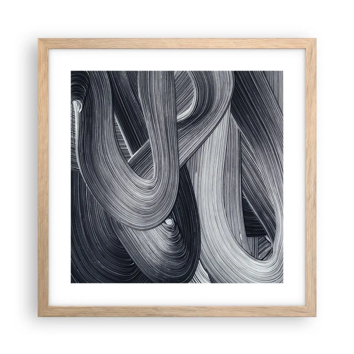 Affiche dans un chêne clair - Poster - La fluidité de la réalité - 40x40 cm