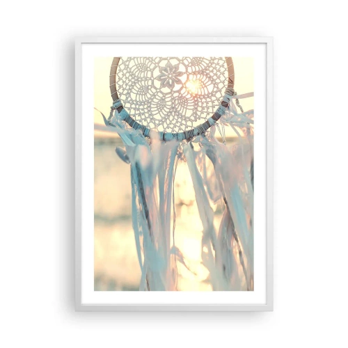 Affiche dans un cadre blanc - Poster - Totem en dentelle - 50x70 cm