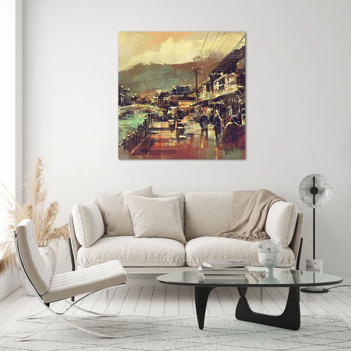 Impression sur verre - Image sur verre - La vie comme une richesse de gris - 30x30 cm
