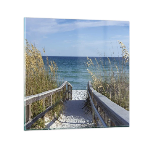 Impression sur verre - Image sur verre - Au soleil, sous le vent - 60x60 cm