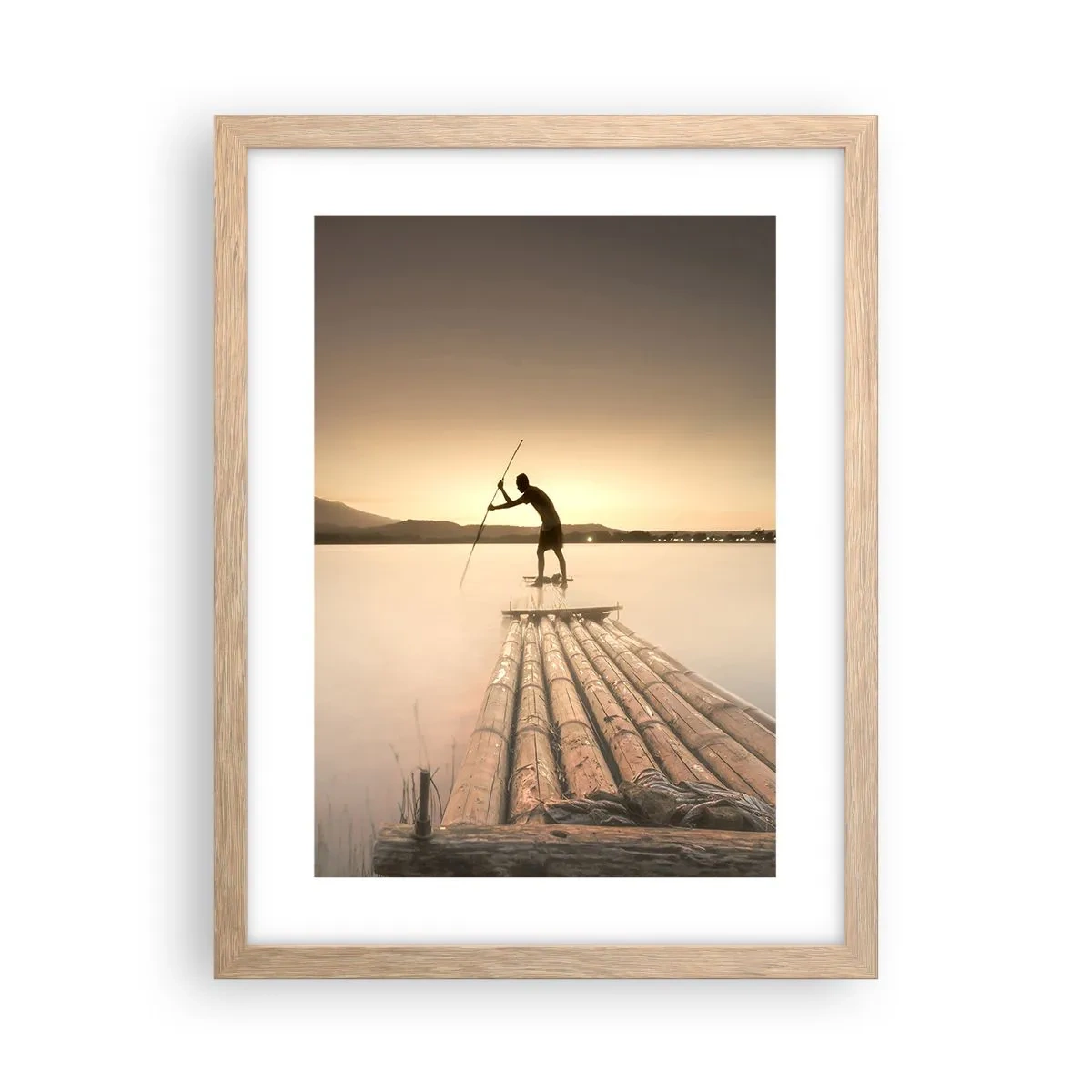 Affiche dans un chêne clair - Poster - Avant la fin du jour - 30x40 cm