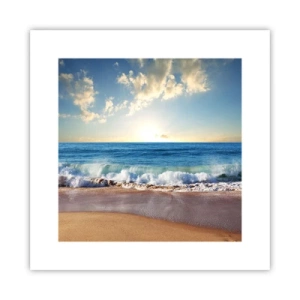 Affiche - Poster - Mouvement et immobilité à la fois - 30x30 cm