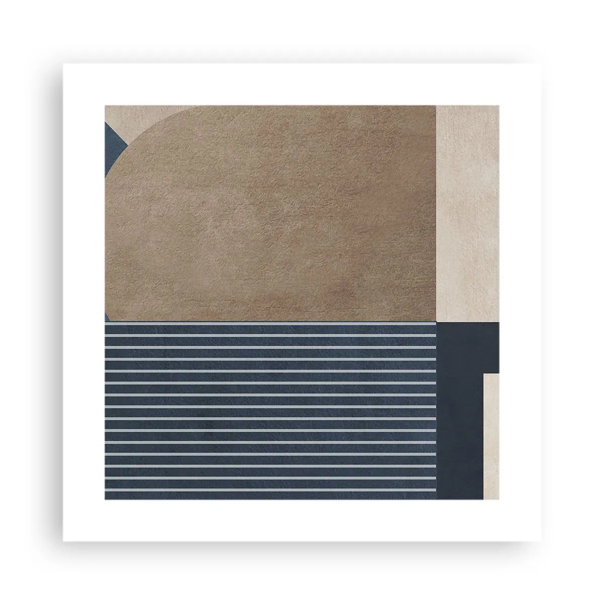 Affiche - Poster - Composition simple et en rondeur - 40x40 cm