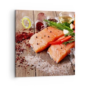 Impression sur toile - Image sur toile - Aventure norvégienne dans la cuisine - 60x60 cm