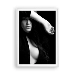 Affiche dans un cadre blanc - Poster - École de séduction - 70x100 cm