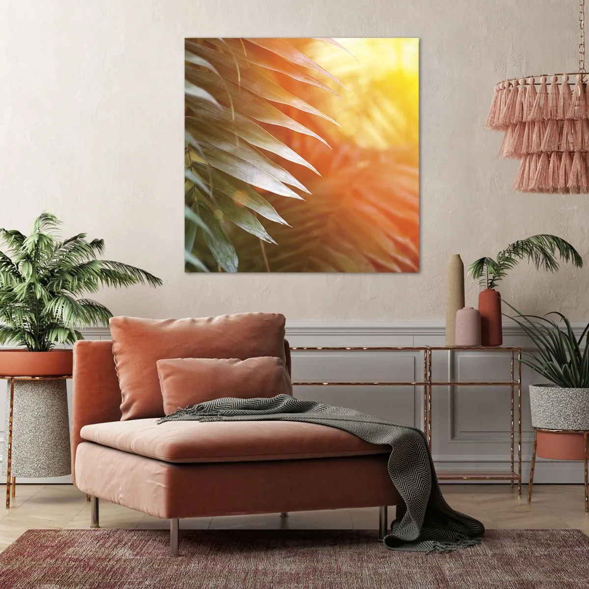 Impression sur toile - Image sur toile - Matinée dans la jungle - 30x30 cm
