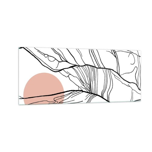 Impression sur verre - Image sur verre - Dans un réseau de brindilles - 100x40 cm