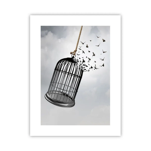 Affiche - Poster - Foie...Espoir...Liberté! - 30x40 cm