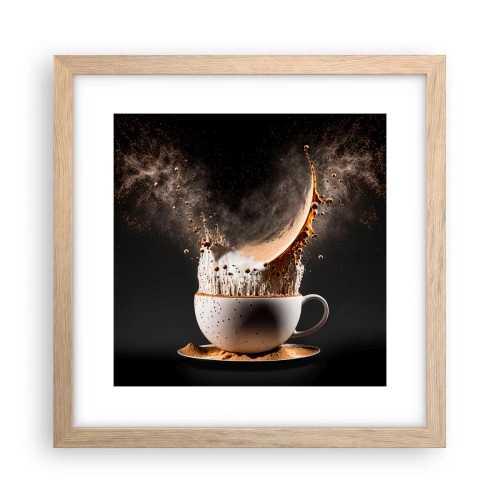 Affiche dans un chêne clair - Poster - Une explosion de saveur - 30x30 cm