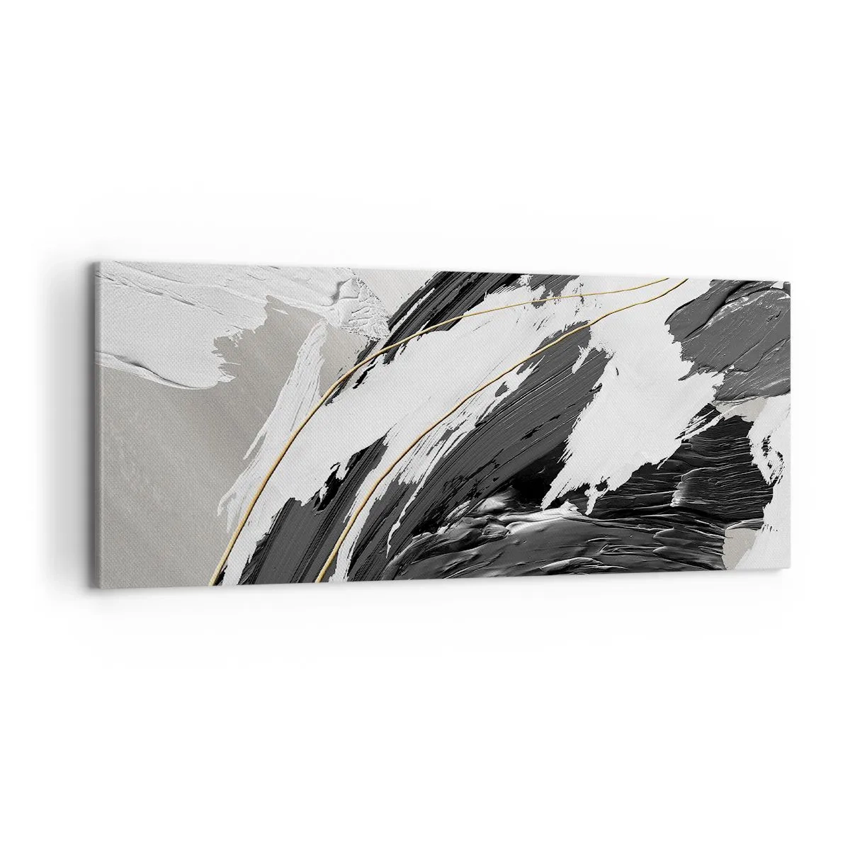 Impression sur toile - Image sur toile - L'abstraction à grande échelle - 100x40 cm