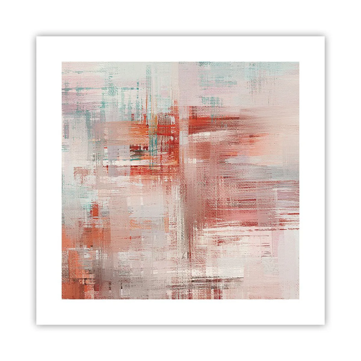 Affiche - Poster - Brumeux. Mais rose - 40x40 cm