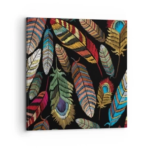 Impression sur toile - Image sur toile - Le carnaval des oiseaux - 70x70 cm