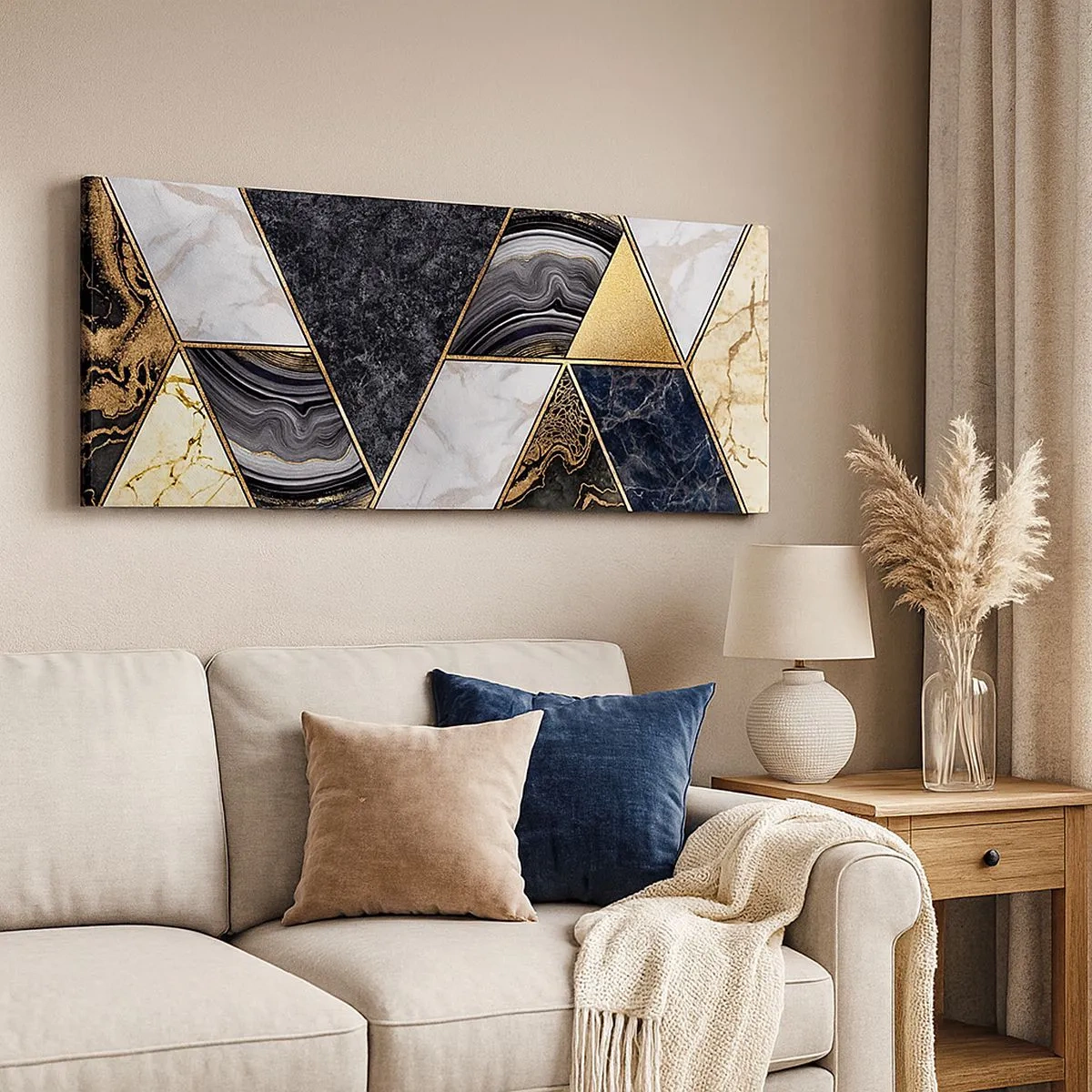 Impression sur toile - Image sur toile - Pierre après pierre - 100x40 cm