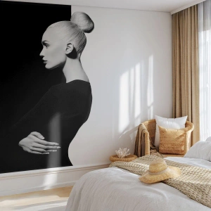 Papier Peint Photo Premium Canvas - Tout simplement une femme - Mode, Femme, Élégant - 300x210 cm