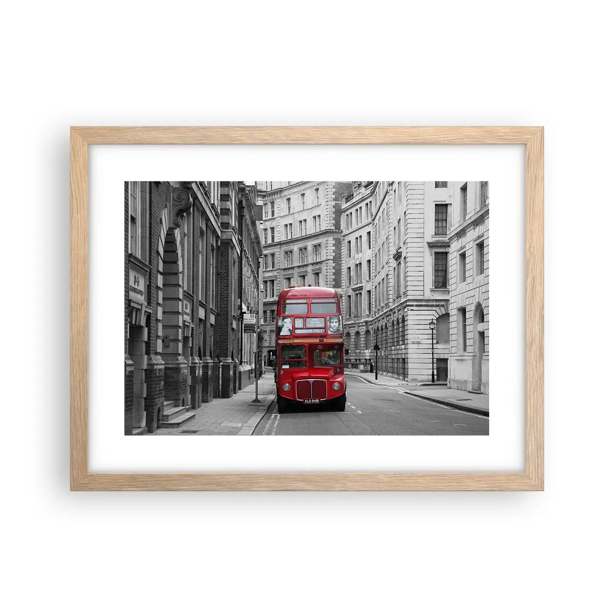 Affiche dans un chêne clair - Poster - La vie de tous les jours ne doit pas être grise - 40x30 cm