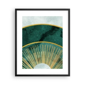 Affiche dans un cadre noir - Poster - Un autre système solaire - 40x50 cm