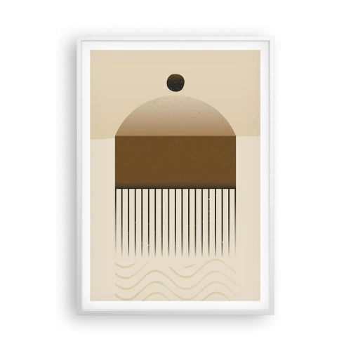Affiche dans un cadre blanc - Poster - Différents états - 70x100 cm