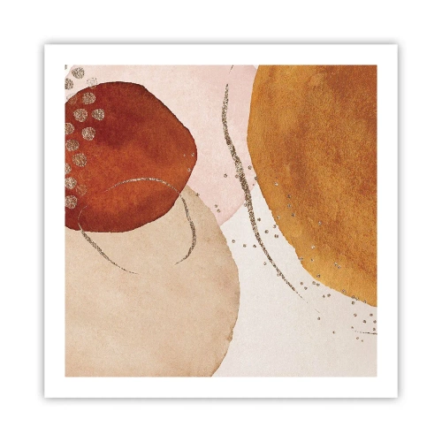 Affiche - Poster - Rondeur et mouvement - 60x60 cm