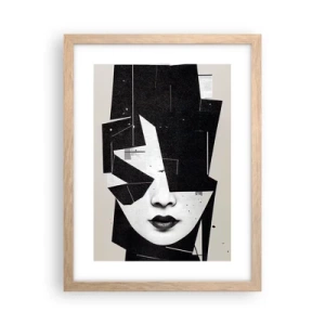 Affiche dans un chêne clair - Poster - Profondément caché - 30x40 cm