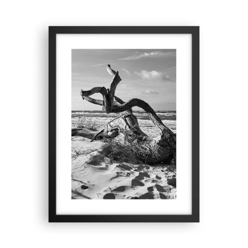 Affiche dans un cadre noir - Poster - Sculpture marine - 30x40 cm