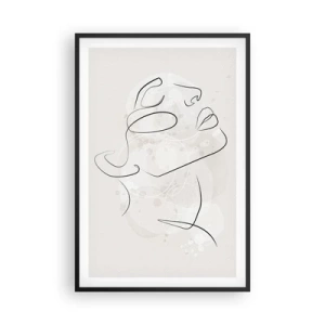 Affiche dans un cadre noir - Poster - L'esquisse d'un rêve - 61x91 cm