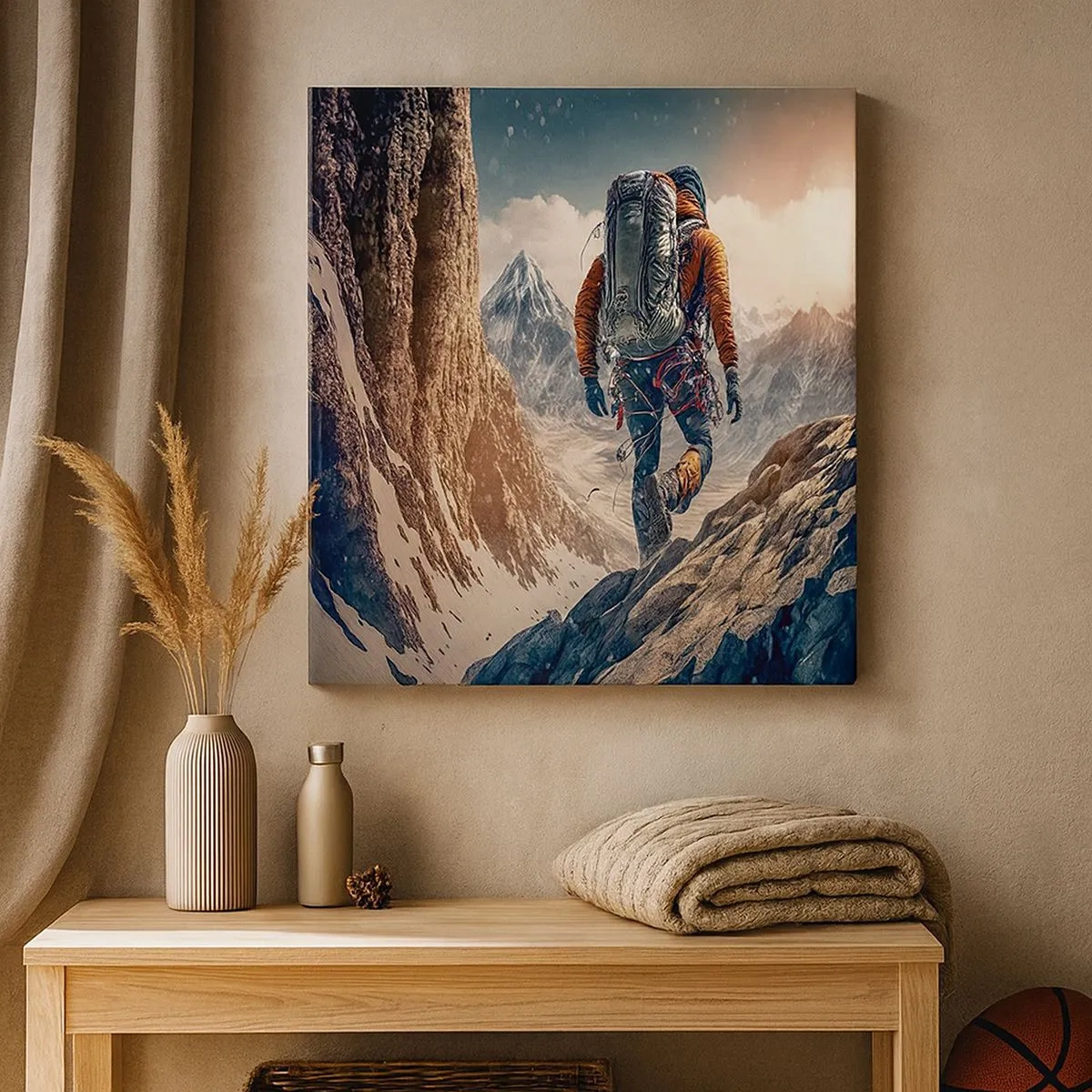 Impression sur toile - Image sur toile - Guerrier solitaire - 30x30 cm