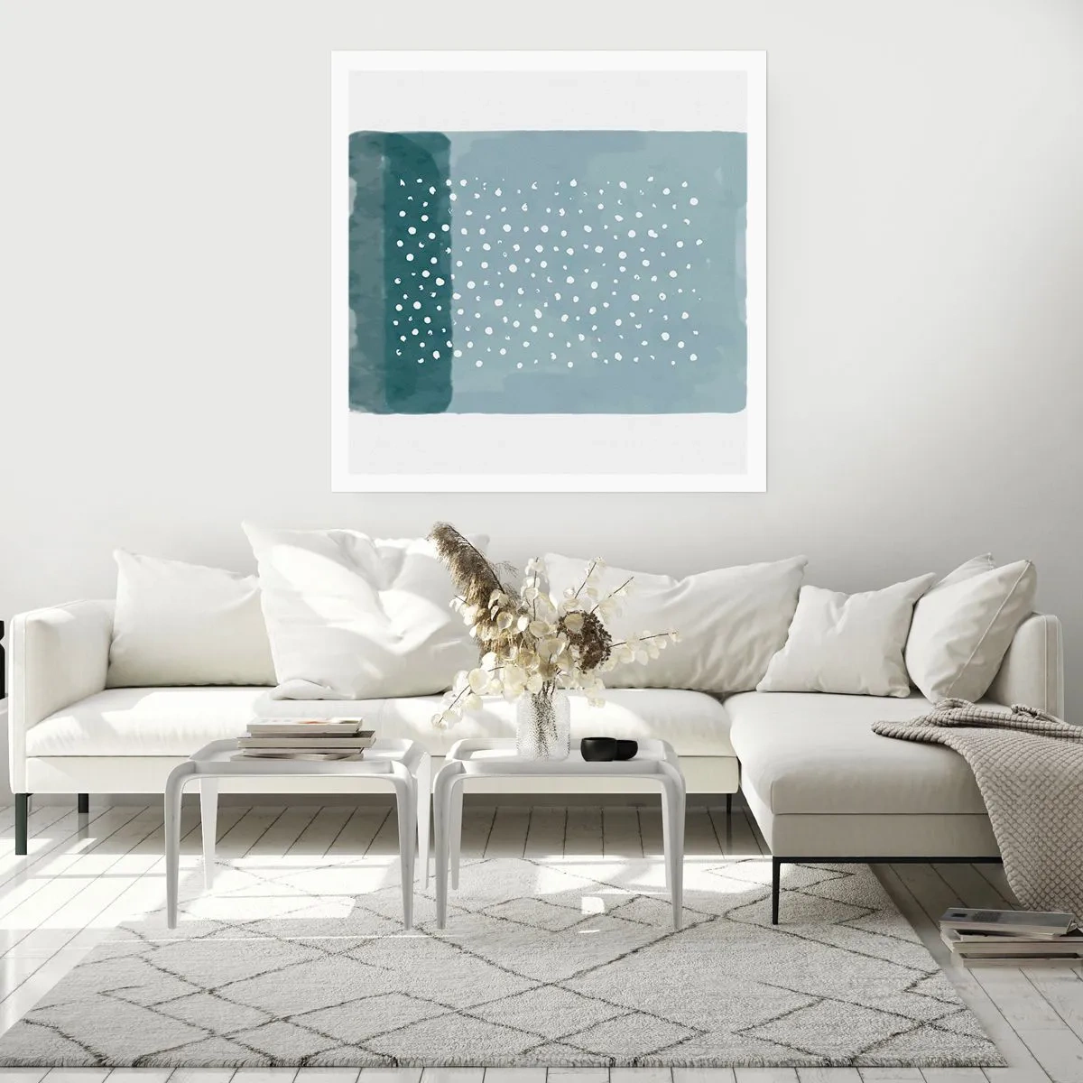 Affiche - Poster - Évolution de bleus - 30x30 cm