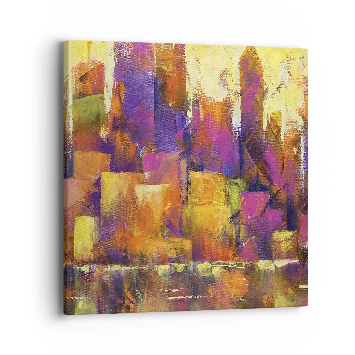 Impression sur toile - Image sur toile - Composition métropolitaine - 40x40 cm