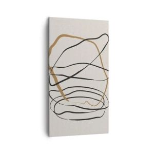 Impression sur toile - Image sur toile - Composition – danse en boucle - 45x80 cm