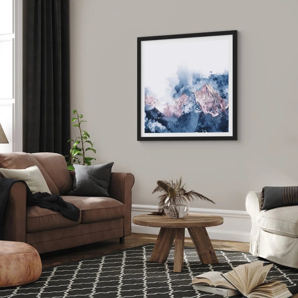 Affiche dans un cadre noir - Poster - Ce sont des sommets ! - 30x30 cm