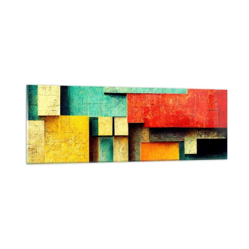 Impression sur verre - Image sur verre - Festival des angles droits - 90x30 cm