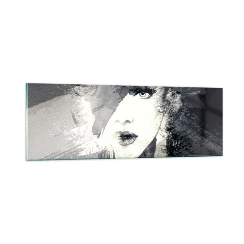 Impression sur verre - Image sur verre - Derrière un voile gris - 90x30 cm