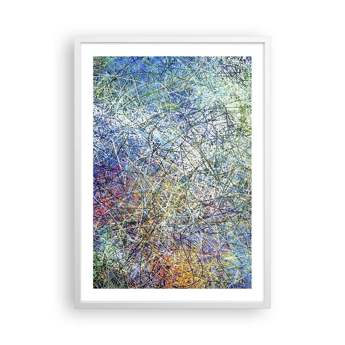 Affiche dans un cadre blanc - Poster - Ce n'est pas si simple - 50x70 cm